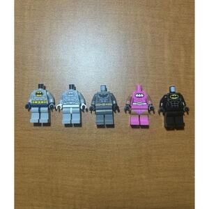 LEGO Batman Minifigure Torso & Pants Lot of 5 DC Super Hero